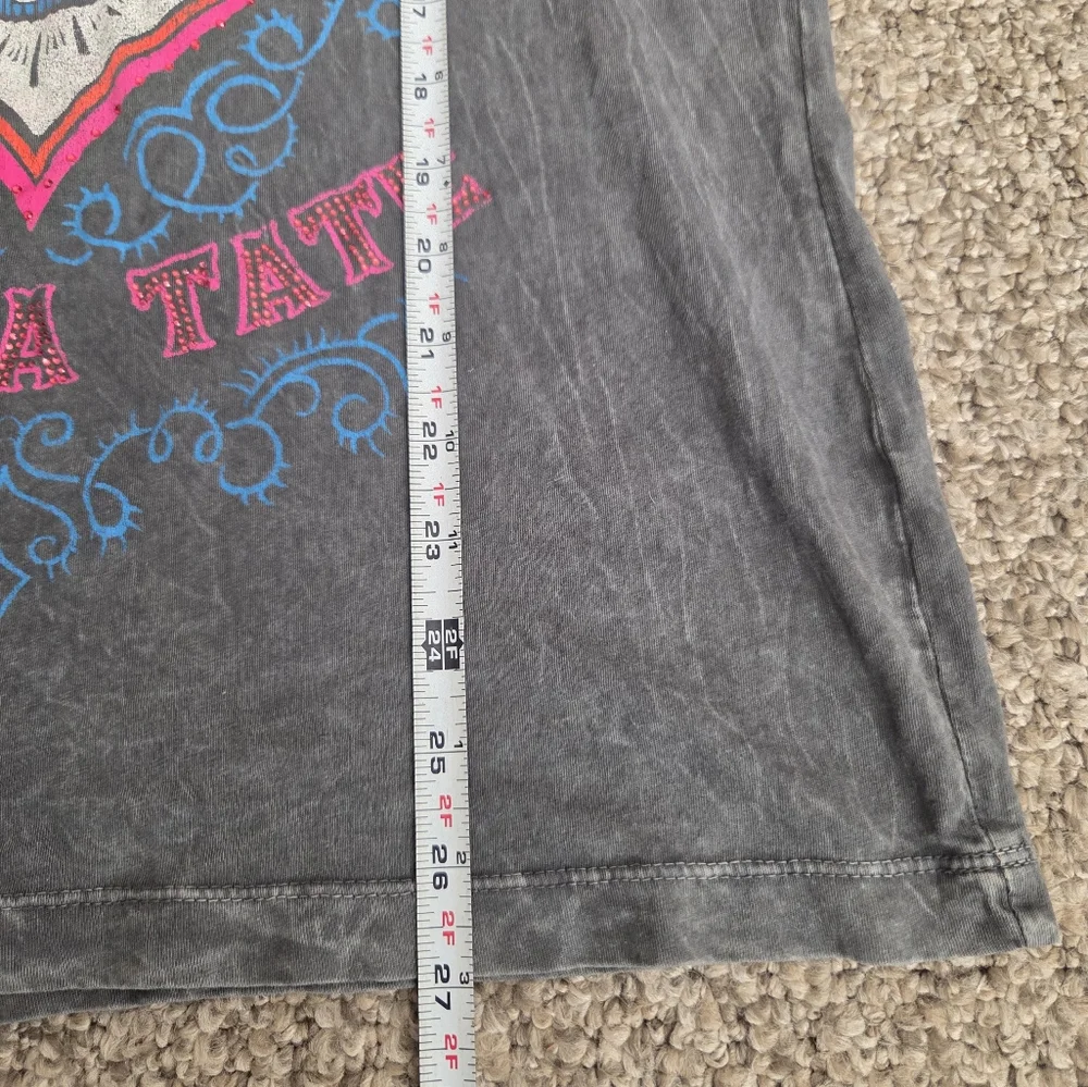 AFFLICTION Miesha Tate Cupcake T-shirt UFC MMA Grunge Womens Large - Picture 10 of 11